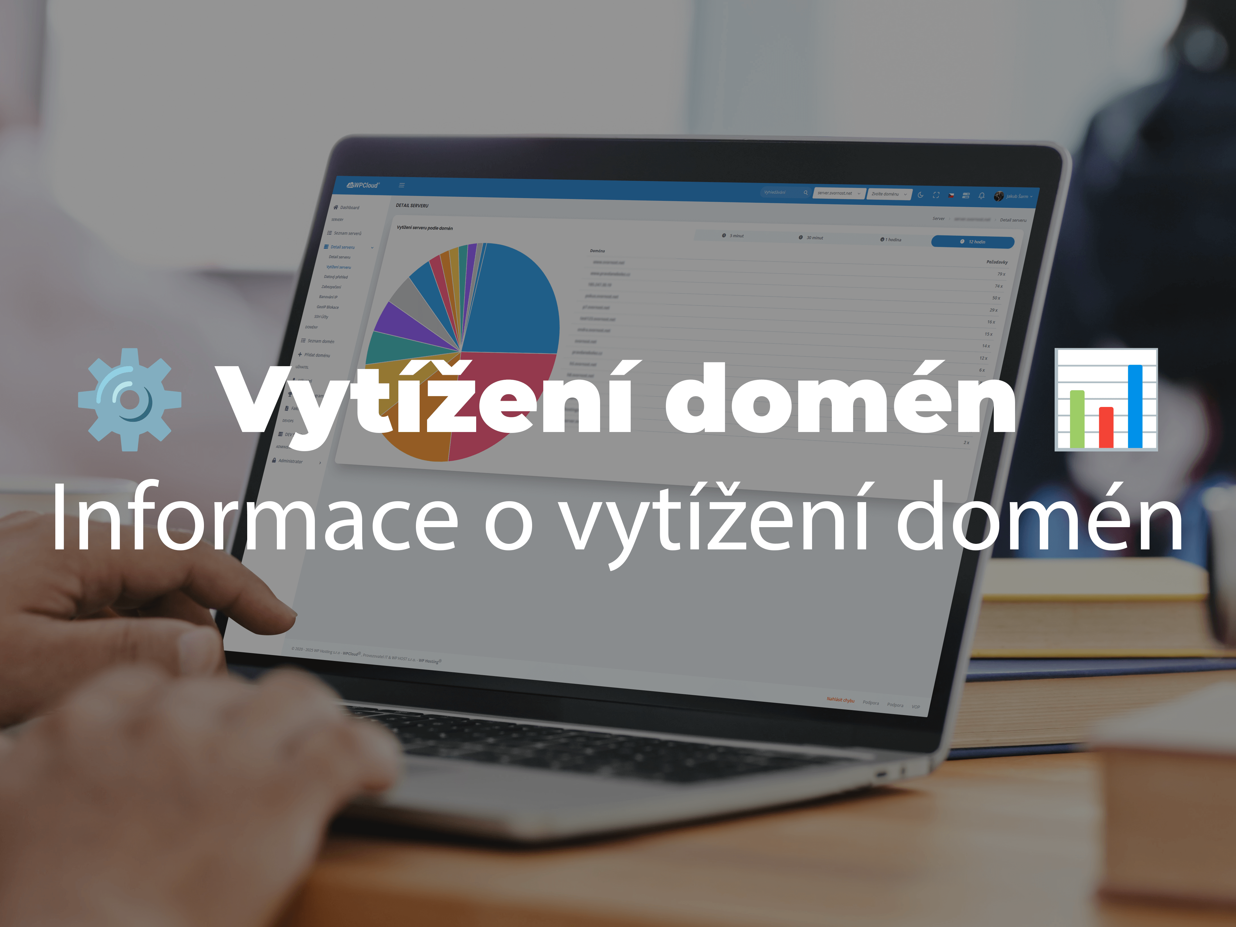 ⚙️ Vytížení domén na serveru 📊