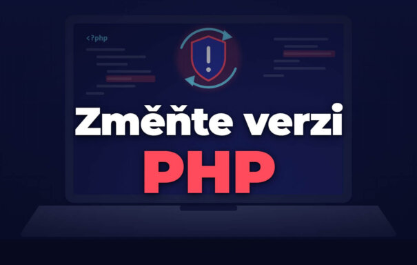 Kritická chyba v&nbsp;PHP: zkontrolujte verzi PHP na&nbsp;svém managed serveru